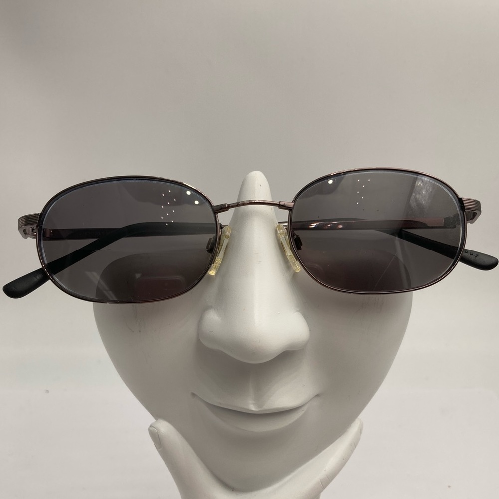 Vintage Marchon Gunmetal Oval Sunglasses Frames